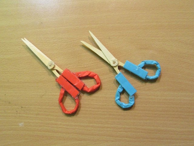 Paper Scissors Craft  How to make a paper Scissors ? 종이 가위