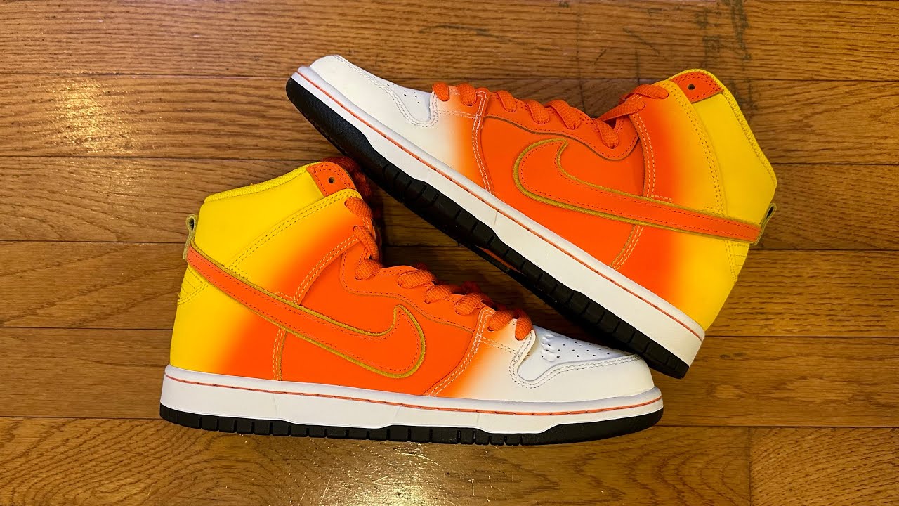 Nike dunk sb high sweet tooth (candy corn) review YouTube