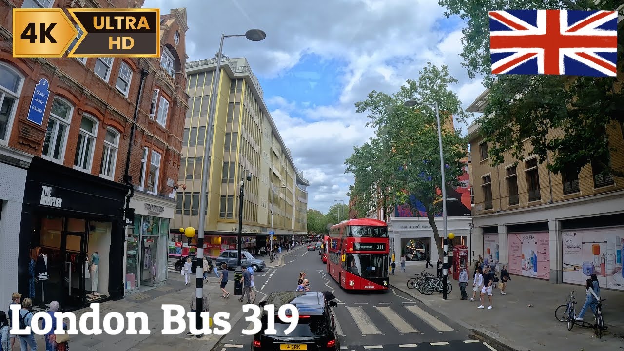 [4K] London 🇬🇧 bus ride 2023 double decker full Route 319 Streatham