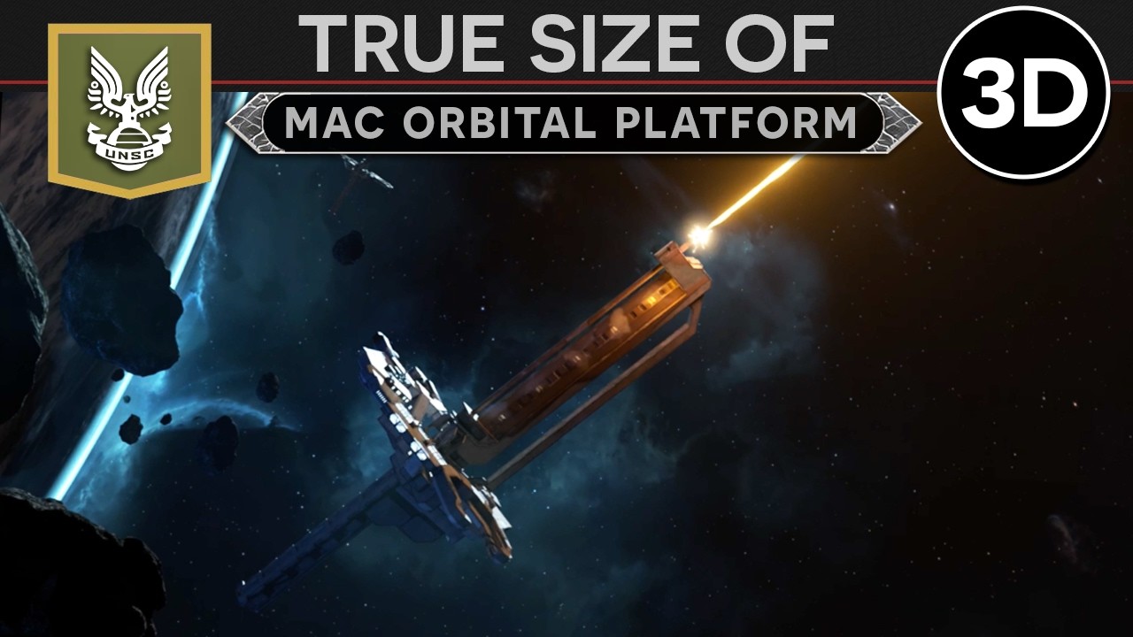 True Size of the UNSC's MAC Orbital Platforms [c. 2550]