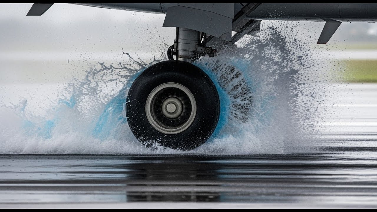 Southwest 737 Rain Takeoff 🌧️ | Massive Spray on Wet Runway!
