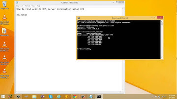 How To Find Website Dns Server Information Using Cmd