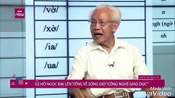 Giáo sư Hồ Ngọc Đại dạy đánh vần trên sóng truyền hình