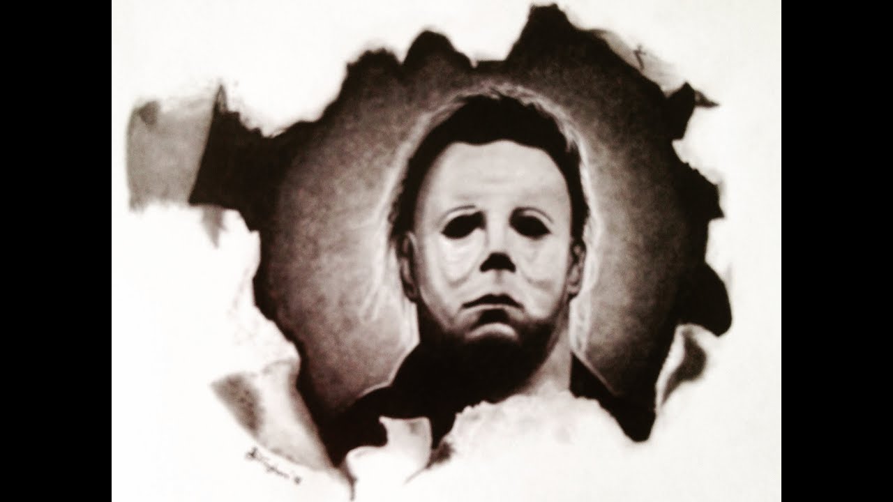 Drawing Michael Myers From Halloween In Pencil YouTube