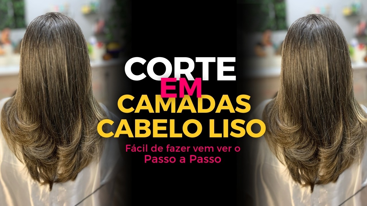 #Como fazer Corte em #camadas em #cabelo #liso - YouTube