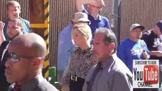 Christina Applegate talks and a Married With Children Reunion outside Jimmy Kimmel Live in Hollywood Guide