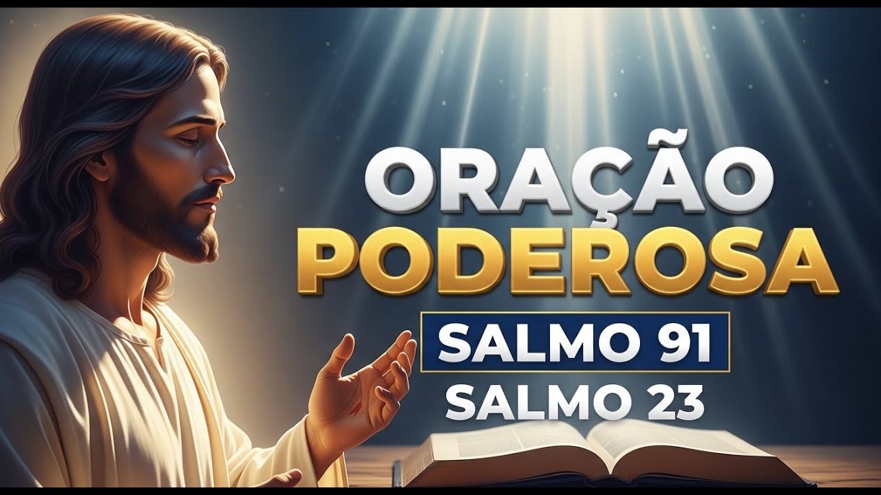 ORAÇÃO PODEROSA COM SALMO 91 E SALMO 23 | Proteção, Paz e Descanso em Deus