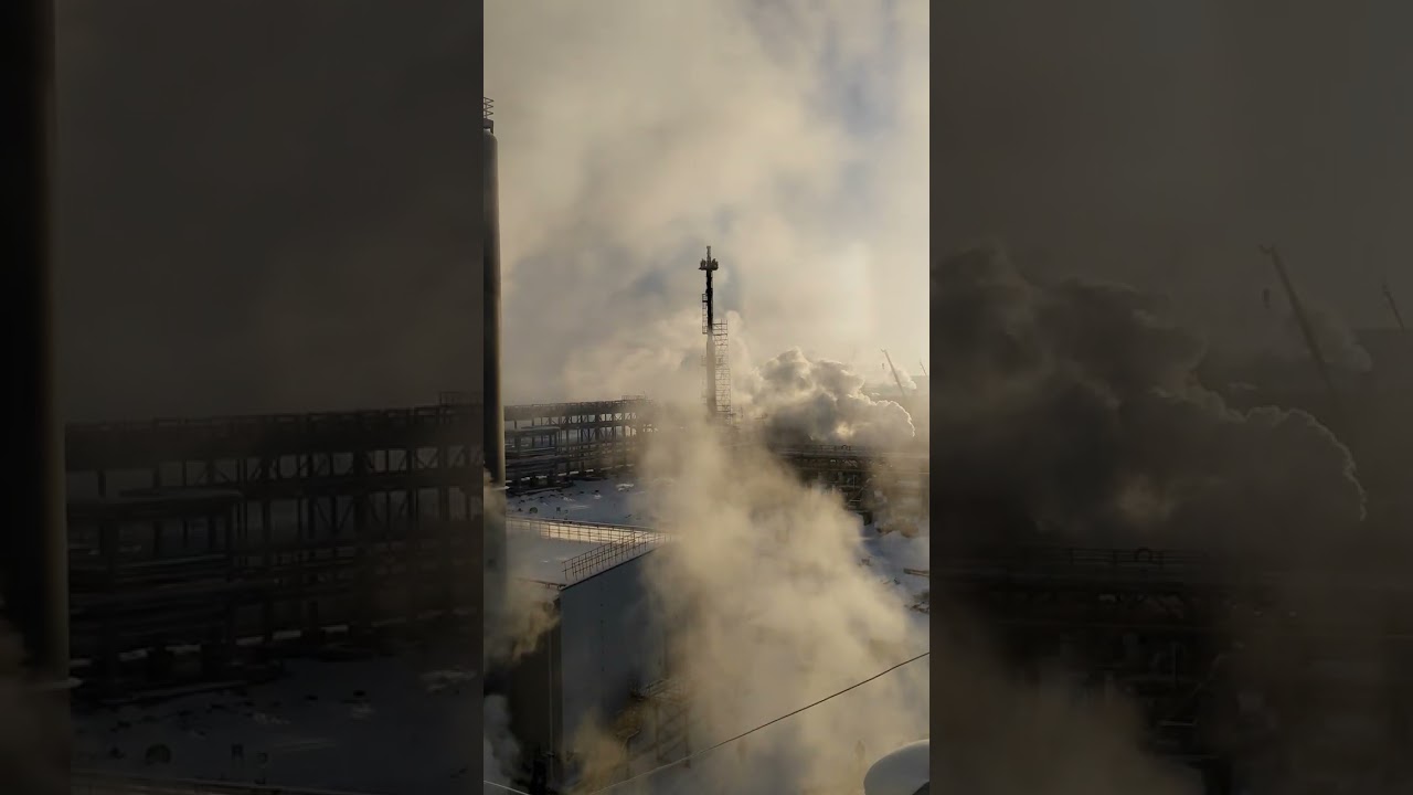 pondera industry's 🌐 Russia Moscow|| 🗾 snowfall ❄️❄️ factory 