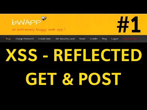 bWAPP - Cross-Site-Scripting - Reflected  (GET & POST) - #1