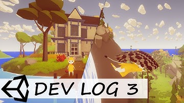 The Kind Camomille - Solo Indie Game Dev Log #3 - The Owl Village, some clouds and Flying around