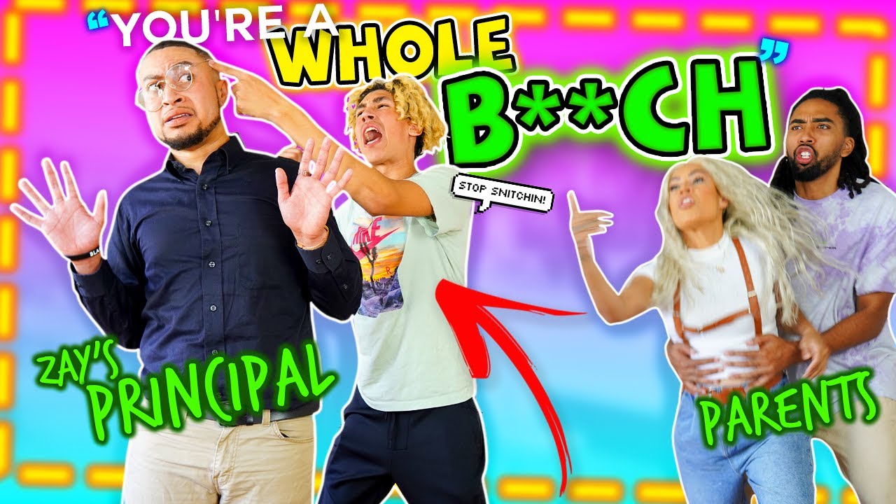 Cussing AT MY HIGH SCHOOL PRINCIPAL In Front Of MY PARENTS!! 😅 *PRANK*