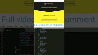 CSS Skewed Background Colour video 2 - Shorts video - Web Tutorial Tamil || #html #css #web #shorts