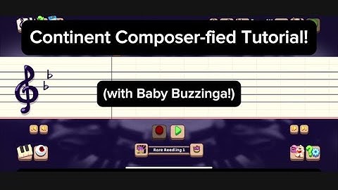 My Singing Monsters The Continent (with Baby Buzzinga) Composer-fied Tutorial!