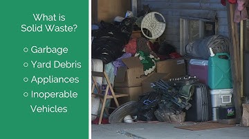 Code Enforcement: Solid Waste