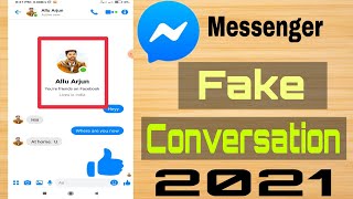 Messenger Fake Chat 2021.Creat Fake Chat and prank with your Friend.Messenger Prank Conversation. screenshot 2