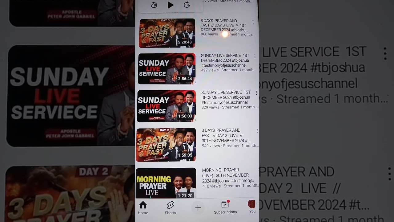 TB JOSHUA spiritual son Apostle Peter John Gabriel