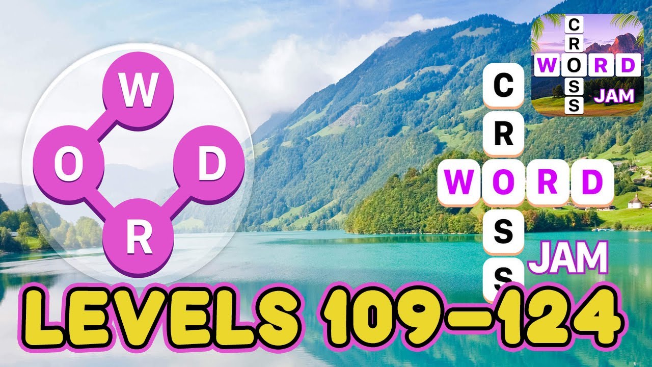 Crossword Jam Levels 109 - 124 Answers