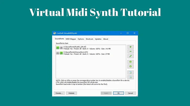 Improve how your Midi's sound on Windows! - VirtualMIDISynth