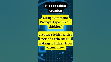 Hidden folder creation in Windows - Series 1 #shorts #windows #hacks