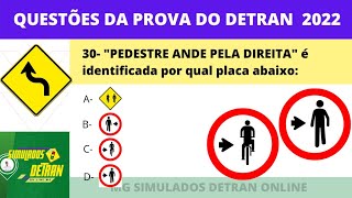 60 QUESTÕES DE PLACAS DE SINLIZAÇÃO DE TRÂNSITO- PROVA SIMULADA DETRAN 2022- 2 SIMULADOS EM 1 #11 screenshot 3