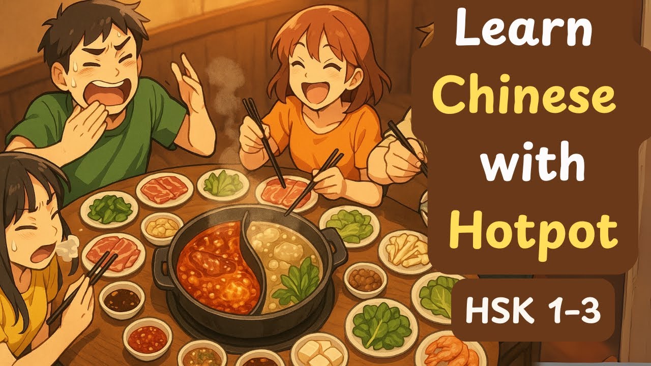 Learn Chinese with Hotpot | 火锅学中文 - Huǒguō xué zhōngwén | Easy Chinese | HSK 1– 3