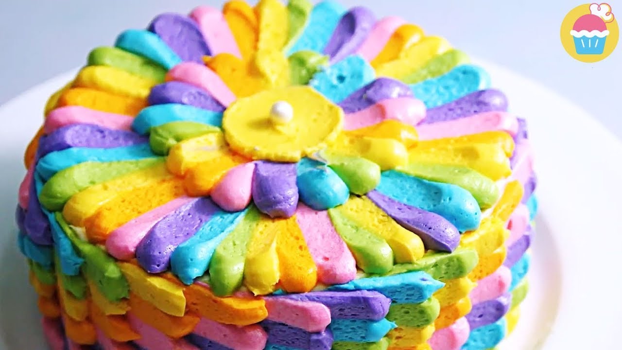 Awesome Rainbow Cake Decorating ideas | Perfect Rainbow Cake | Nyam ...