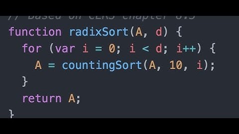 Radix Sort Algorithm - ProgrammingTIL 55 - algorithms tutorial video screencast 0009