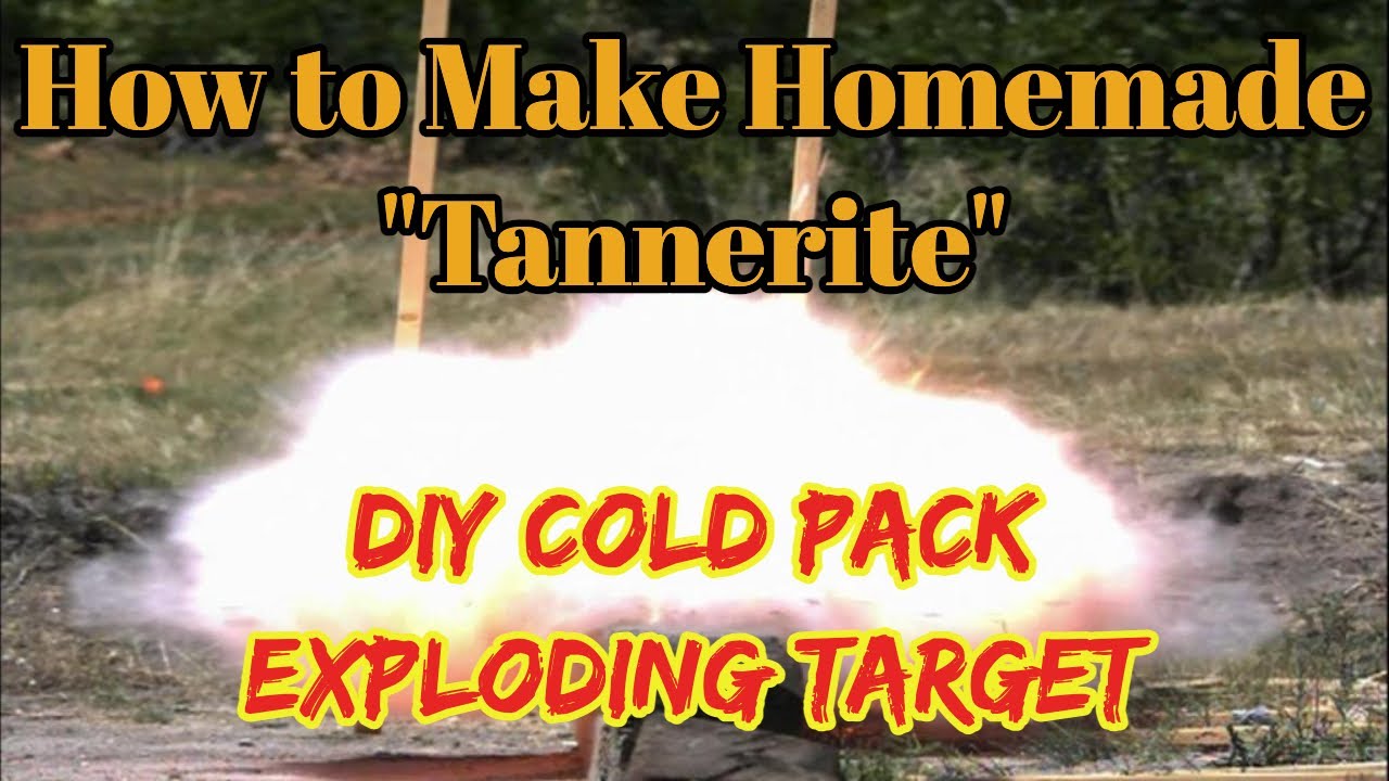 How to Make Homemade Tannerite  DIY Cold Pack Exploding Target 