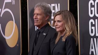 Famous David E. Kelley & Michelle Pfeiffer Golden Globe Awards Fashion Arrivals (2018) | ScreenSlam Net Worth