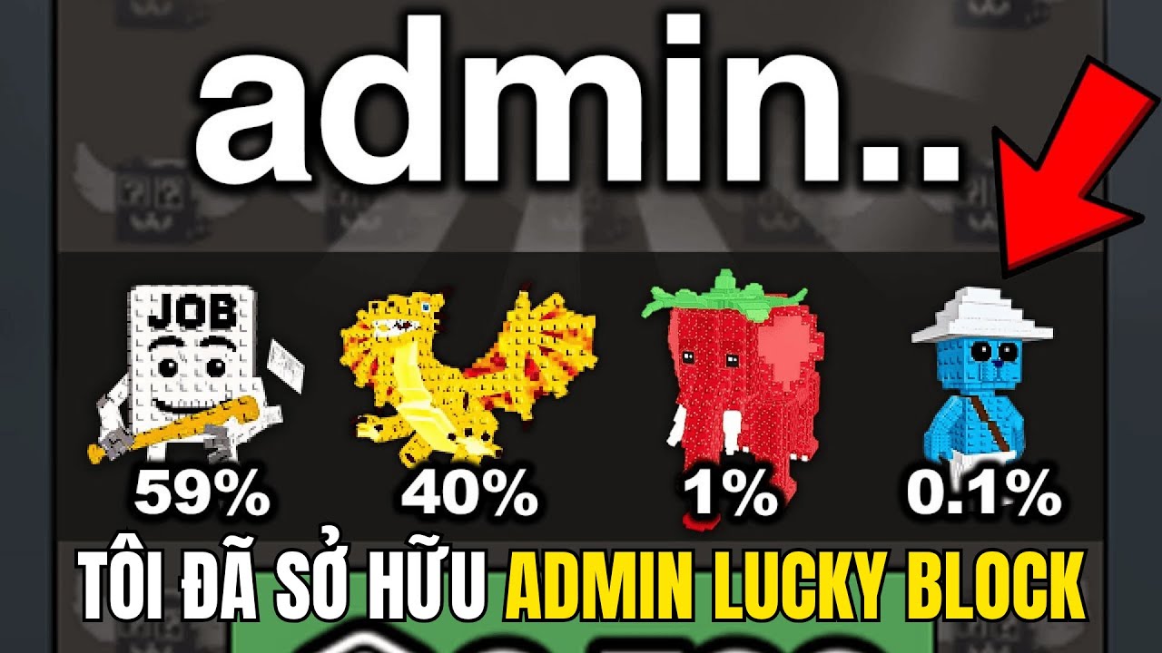 Thử Thách 100 Ngày Bắt Đầu Lại Với Admin Lucky Block Trong Roblox Steal ...