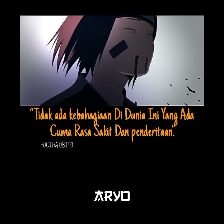 [AMV] story' wa Anime Naruto || Kata Kata Obito Tentang Dunia 30 Detik||😈