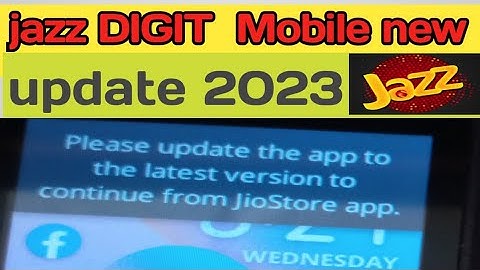 Please update the app to the latest version to continue from jiostore app #2023 #new #update  #jazz