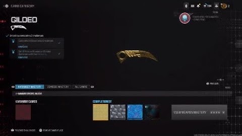 The Gold Karambit Knife - Modern Warfare III (#70)