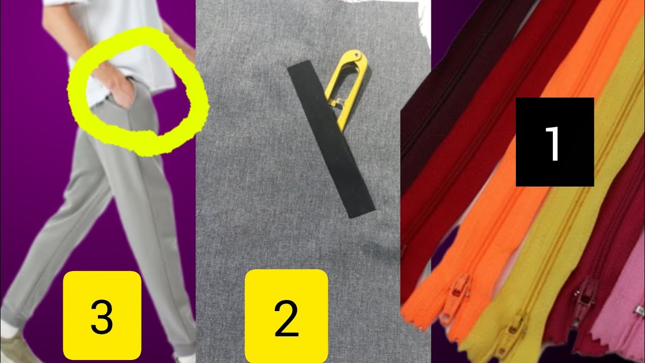 Sewing a Hidden Zipper Pocket (Single Welt) for Sports Jacket and Pants