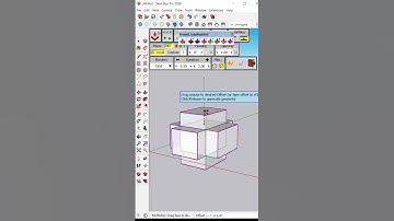 Joint Push/Pull Multiple Faces In 1 Click #sketchup #sketchuptutorial #sketchuponline