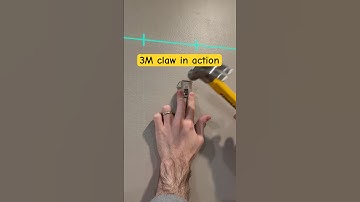 Installing 3M Claw drywall picture hanger #diy #shorts