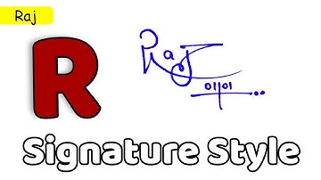✅ Raj Name Signature Style | R Signature Style | Signature Style of My Name Raj