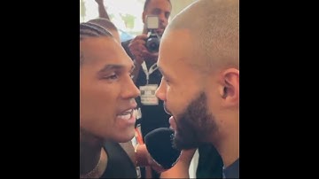 CHRIS EUBANK AND CONOR BENN HEARED FACEOFF!!! #shorts #boxing