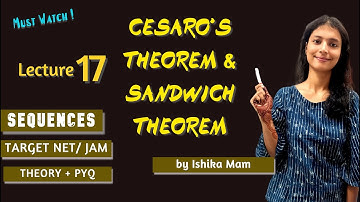 Cesaro Theorem & Sandwich Theorem  -L17 | Real Analysis Practice Series | JAM / CSIR NET/ GATE |