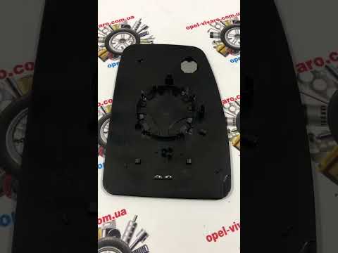Скло дзеркала заднього огляду ліве Renault Master 3 / Opel Movano B 963662420R 2010- (Рено Мастер 3) новий аналог, видео 1