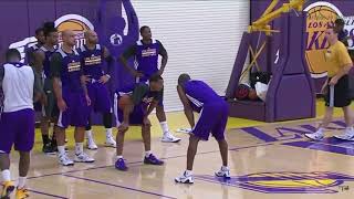 Watch how the Lakers use to practice screenshot 3