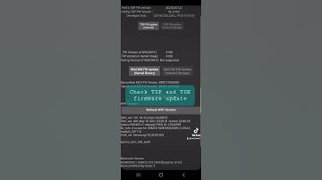 Check TSP and TSK firmware update