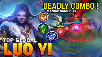 MANIAC!! Luo Yi Deadly Combo !!   Build Top 1 Global Luo Yi ~ MLBB