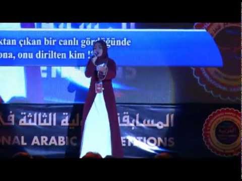 Zeynep Yiğit -Siirt AİHL - 3. Uluslararası Arapça Yarışmaları Türkiye Finali  - Şiir