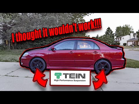 I can't believe I did this... (Tein HIGH.TECH lowering springs)