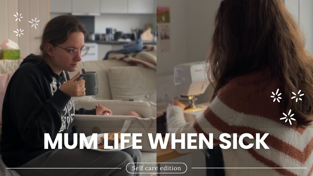 cozy weekend vlog while sick | sewing therapy, haircut & honest mum moments