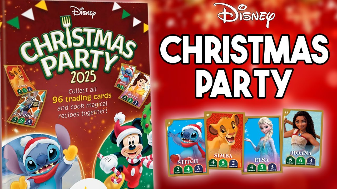 DISNEY CHRISTMAS PARTY 2025 TRADING CARD OPENING (25 Packet