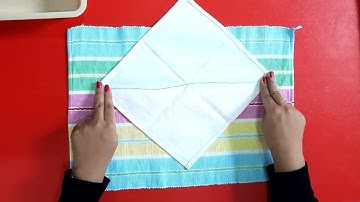 Tracing the diagonal line on cloth   |   PLE   |    MMI Bibvewadi preschool