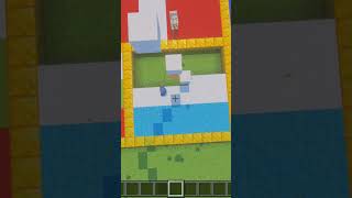 Minecraft Luxembourg flag Block fall