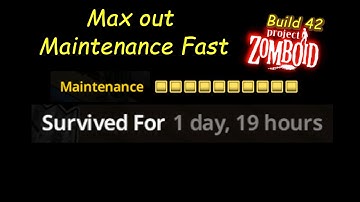 Project Zomboid B42 Level Up Maintenance Easy